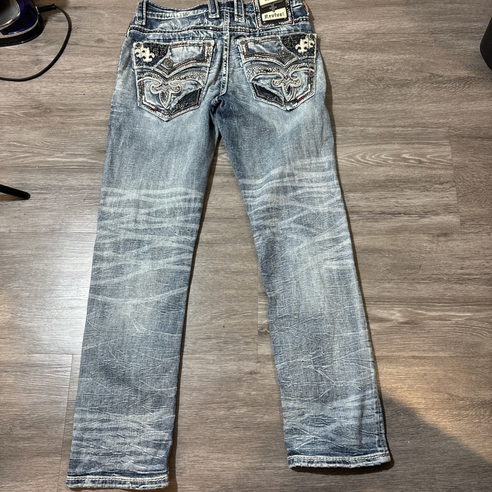Rock Revival Blue Slim Straight Jeans - Picture 2 of 8